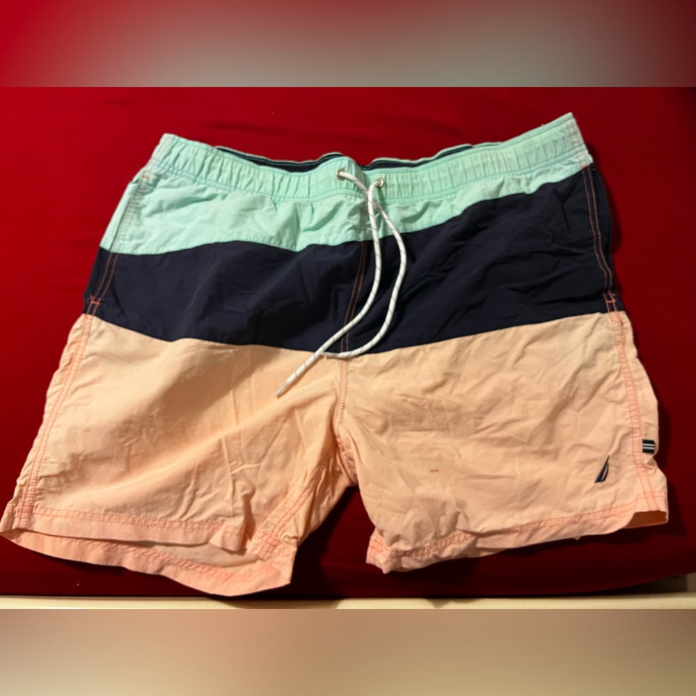Nautica Tri-color Swim Trunks XL 7’